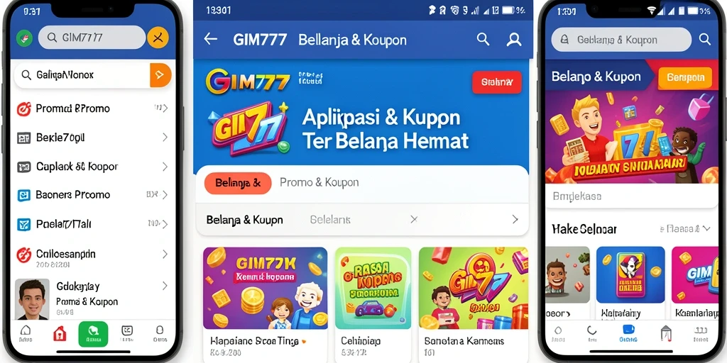 Tampilan antarmuka GIM777 yang sederhana dan menarik.
