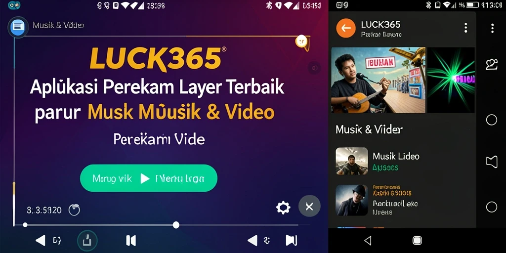 Antarmuka LUCK365 untuk perekaman layar yang sederhana dan efisien.