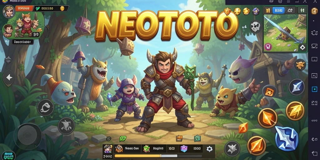Tampilan antarmuka permainan NEOTOTO yang menarik dan interaktif.