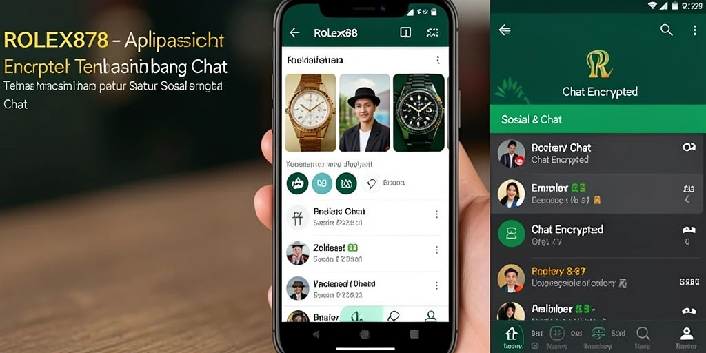 Antarmuka aplikasi ROLEX878 yang mudah digunakan dan aman.