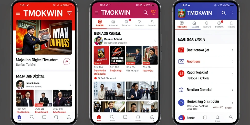 Antarmuka pengguna TMOKWIN yang modern dan intuitif.