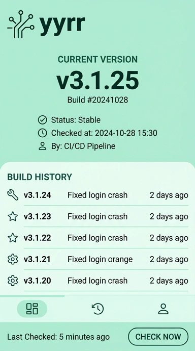 Riwayat Versi yyrr untuk Pengguna Android